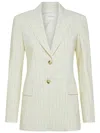 Sportmax Single-breasted Two-button Jacket In Bianco