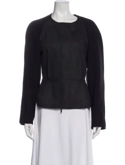 Pre-owned Sportmax Blazer In Gray