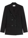 Sportmax Blazer Sartoriale Doppiopetto In Black