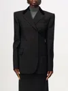 Sportmax Structured Jacket With Flap Pockets And Notched Lapel In Schwarz