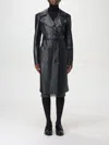 SPORTMAX TRENCH COAT SPORTMAX WOMAN COLOR BLACK,F81957002