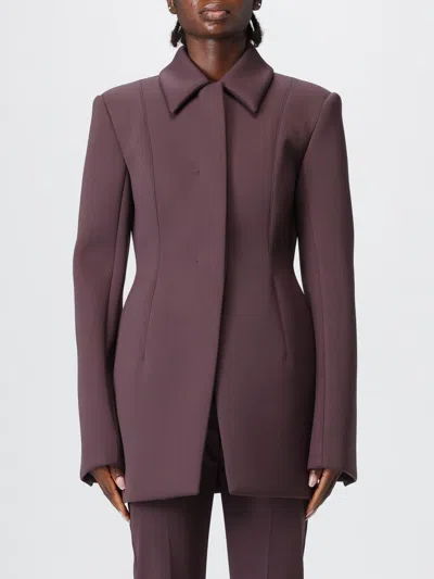 SPORTMAX BLAZER SPORTMAX WOMAN COLOR BROWN,H51418032