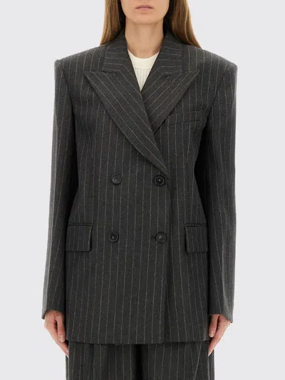 SPORTMAX SPORTMAX 外套 女士 颜色 炭黑色,H49081033