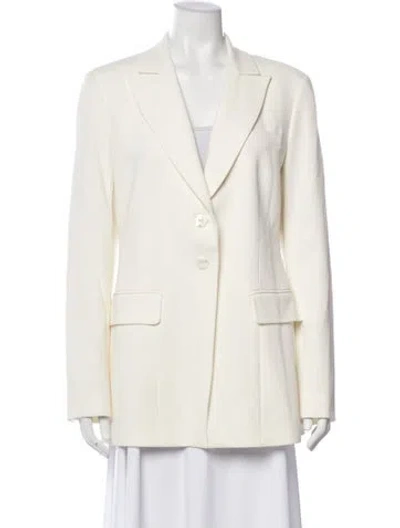 Pre-owned Sportmax Blazer In White