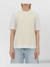 Sportmax Women's Ululo Layered T-shirt Cream In White