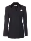 Sportmax Bino Wool Blazer In Blue