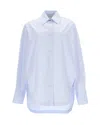 Sportmax Blue Oversized Solid Shirt In Blue