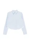 Sportmax Blue Regular Solid Shirt In Blue