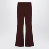 Sportmax High Waist Wide Leg Trousers With Pockets In Brown