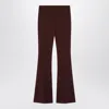 Sportmax Febe Wool Flared-leg Tailored Pants In Brown