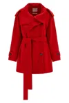 Sportmax Bouquet1234 Trench Coat In Red