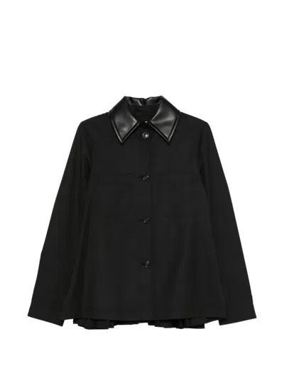 Sportmax Boxy Collar Jacket In Black
