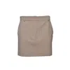 Sportmax Checked Mini Skirt In Brown