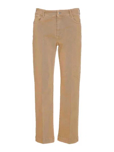 Sportmax Brown Nilly Jeans With Frontal Button