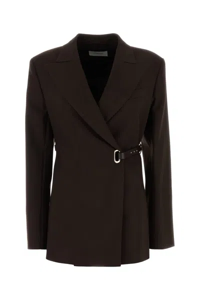 Sportmax Brown Stretch Viscose Cinta Blazer