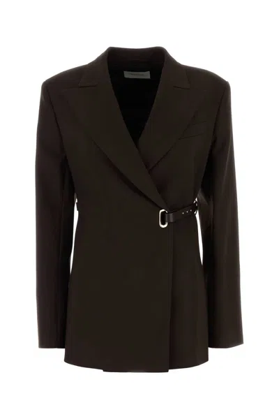 Sportmax Brown Stretch Viscose Cinta Blazer