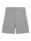 Sportmax Buono Wool Shorts In Gray