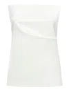 Sportmax Strapless Bustier Top In White