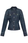 Sportmax 'threaded' Waistband Chest Pockets Long Sleeves Jacket In Blue