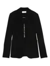 Sportmax Tailored Blazer With Notched Lapel And Metallic Buttons In Blue