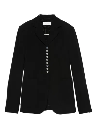 Sportmax Button-fastening Jacket In Blue