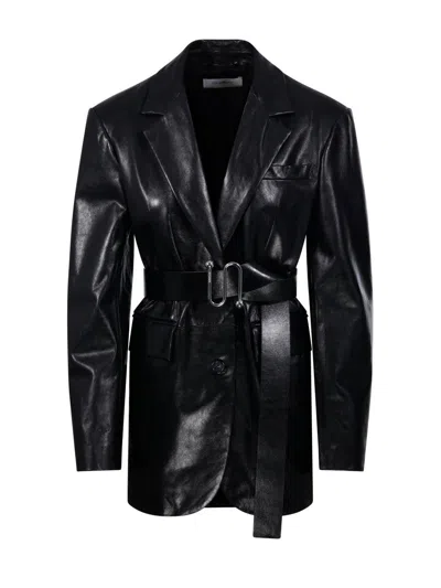 SPORTMAX BUTTON-UP BELTED JACKET