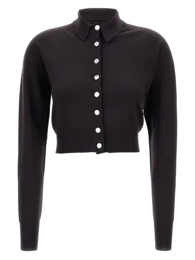Sportmax Button-up Cardigan In Black