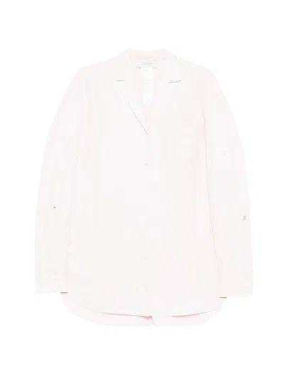 Sportmax Button-down Long-sleeve Shirt In Pink