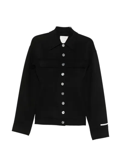 Sportmax Buttoned Jacket In Black