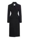 Sportmax Stretch Duster Coat In Technical Viscose In Black