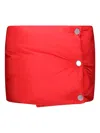 Sportmax Buttoned Padded Scarf In Red