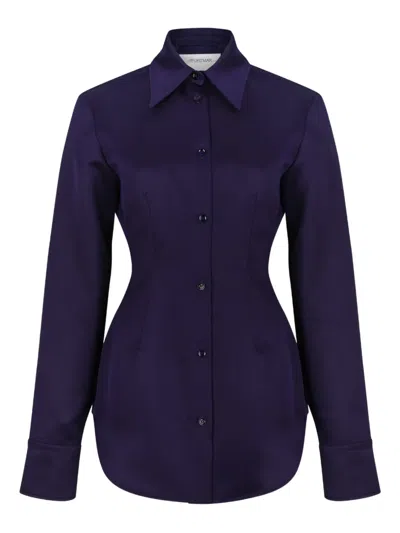 Sportmax Buttoned Shirt In Purple