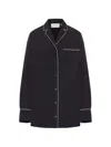 Sportmax Button-up Overshirt In Black