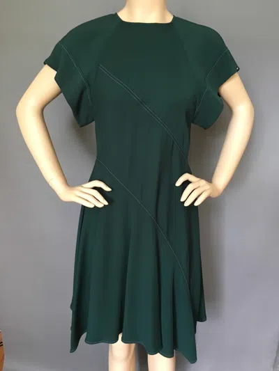 Pre-owned Sportmax By Max Mara Authentic Sportmax Max Mara Stunning Green Dress, Size 0, Msrp 950,italy