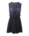 Sportmax By Max Mara Denim Casaque Dress In Multicolor Acetate In Multi