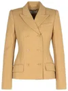 Sportmax Cablo Beige Cotton Blend Blazer In Beige