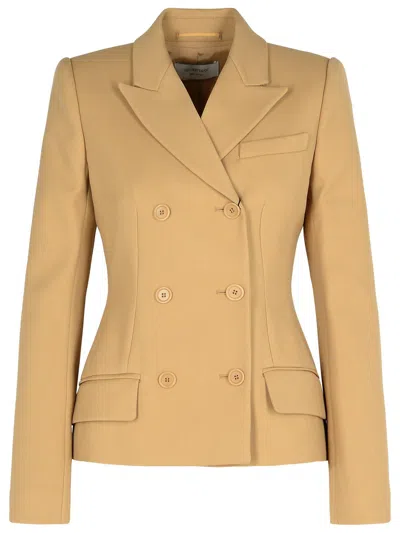 Sportmax Cablo Beige Cotton Blend Blazer