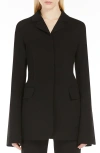 Sportmax Tailored Blazer In Technical Wool In Black