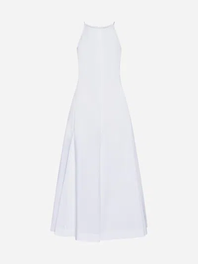 Sportmax Cactus Cotton Maxi Dress In Black