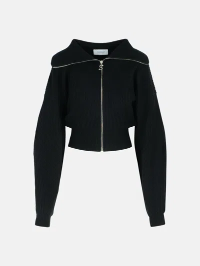 Sportmax 'calipso' Black Cashmere Blend Cardigan