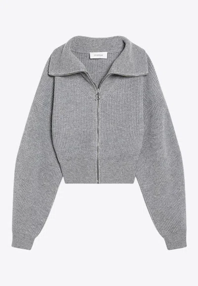 SPORTMAX CALIPSO ZIP-UP KNITTED CARDIGAN