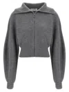 Sportmax Grey Wool Blend Calipso Cardigan In Gray