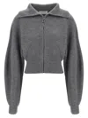 Sportmax Grey Wool Blend Calipso Cardigan In Gray