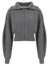 Sportmax Cardigan Calipso In Misto Lana Grigio In Gray