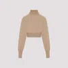 Sportmax Ululato Wool Sweater In Nude & Neutrals