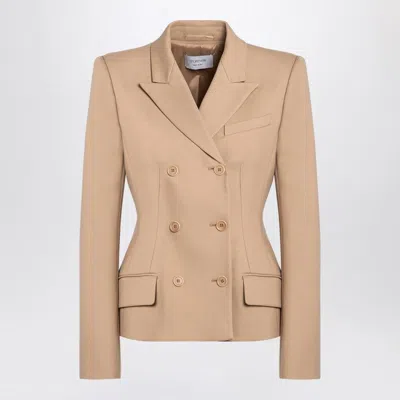SPORTMAX CAMEL-COLOURED DOUBLE-BREASTED JACKET