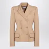 Sportmax Camel-coloured Double-breasted Jacket