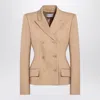 Sportmax Camel-coloured Double-breasted Jacket