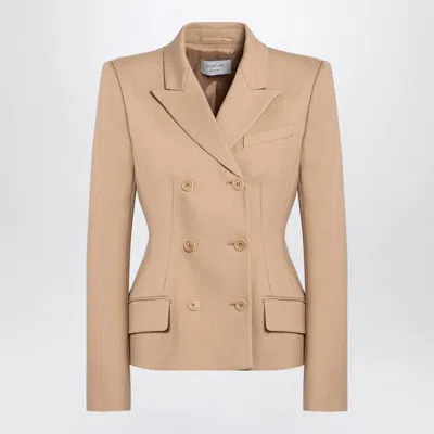 SPORTMAX SPORTMAX CAMEL-COLOURED DOUBLE-BREASTED JACKET