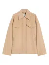 Sportmax Camel Singer Cantor Jacket In Neutral